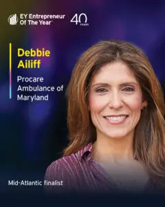 EY US unveils Debbie Ailiff of Procare Ambulance of Maryland, Inc. as an Entrepreneur Of The Year® 2025 Mid-Atlantic Award finalist