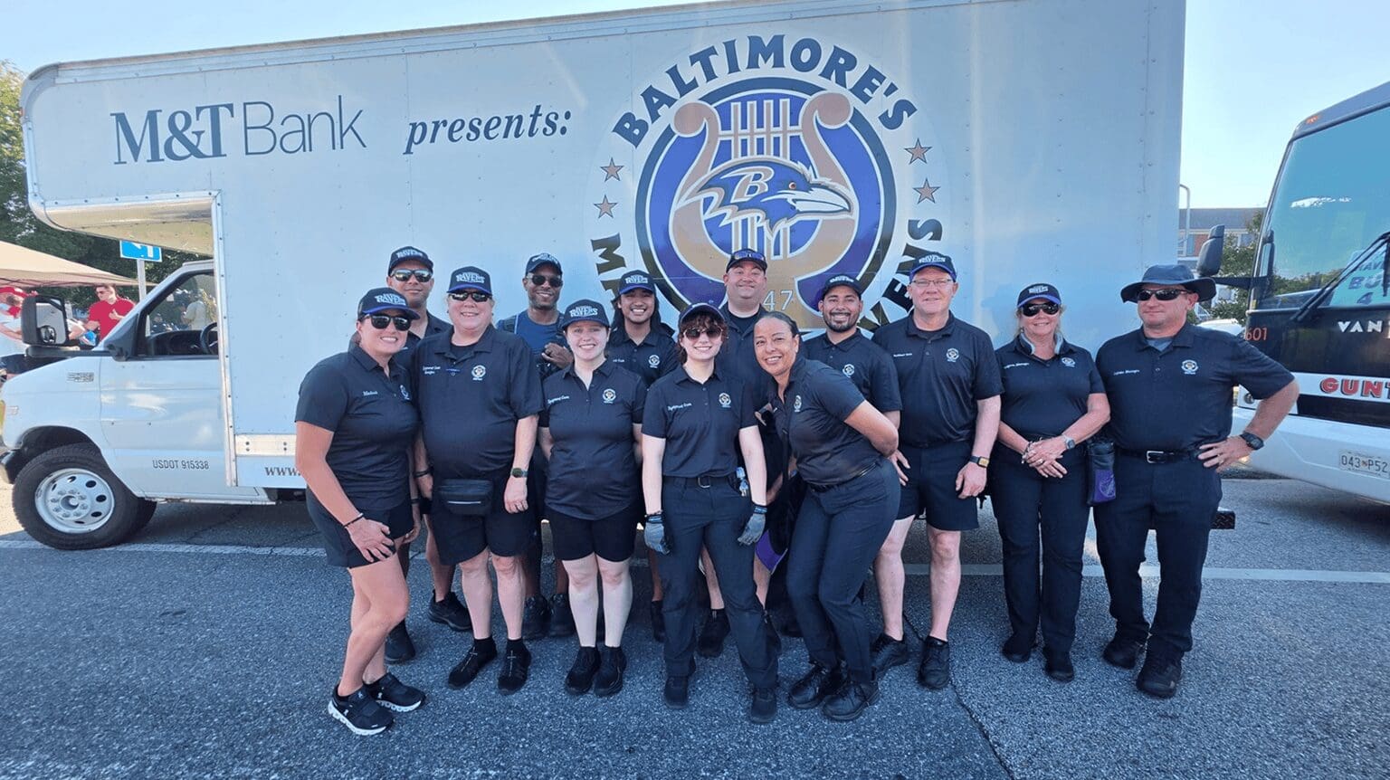 Event medical team in front of truck